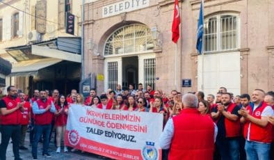 İzmir Büyükşehir Belediyesi’ne bağlı İZENERJİ şirketinde eylem!