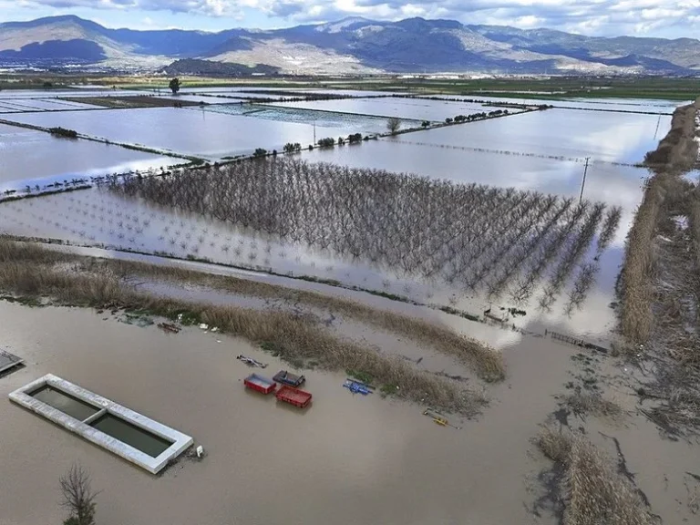 Menemen Ovası Sular Altında: Gediz Nehri Taştı, Üreticinin Emeği Göle Döndü!