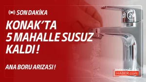 Konak’ta Ana Boru Patladı: 5 Mahalle Susuz Kaldı!