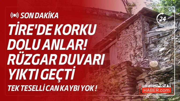 Tire’de Fırtına Metruk Binayı Yıktı: Yol Trafiğe Kapandı!