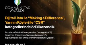 Communitas Awards’ta İki Trendyol Projesiyle Etki Yaratma Zirvesi: Dijital Usta ve Yarının Köyleri