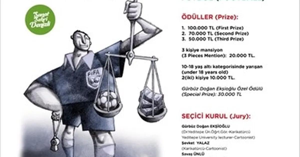 Denizli’de Kültürel Buluşma: Karikatür ve Futbolun Büyüleyici Uyumu Uluslararası Yarışmada Yankı Uyandırıyor
