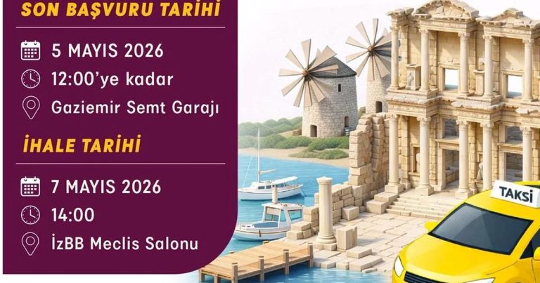 İzmir’de Taksi Plakası İhalesi Yeni Dalgalar: 29 Yıllık Hizmete 19 İlçe ve 100 Taksi Plakasıyla Başlıyor