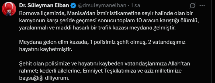 İzmir'de Zincirleme Kaza Faciası: 3 Ölü, 2 Yaralı ve Geniş Operasyon