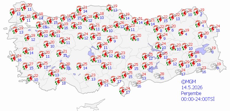 Büyük Hava Olayı Uyanışı: Sel, Rüzgar ve Yoğun Yağış Uyarısı Şeklinde Yağmurun Kuvvetli Anları Kapıda