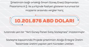 Smart Güneş Teknolojileri: Yerli Üretimle Güneş Paneli Satış Sözleşmesi ve Entegre Üretim Kapasitesi