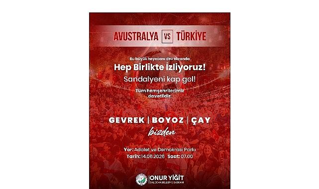 Birlikte Gururu Yücelten Dev Ekran Heyecanı: Balçova’da Milli Takım Coşkusu