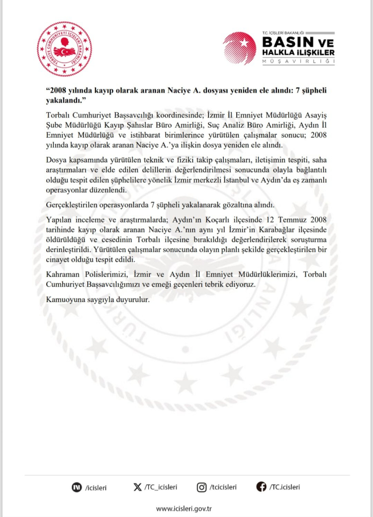 İzmir’de Uzun Süren Dosyanın Perde Arkası: Cinayeti Aydınlatan Yeni Operasyonlar ve Gelişmeler