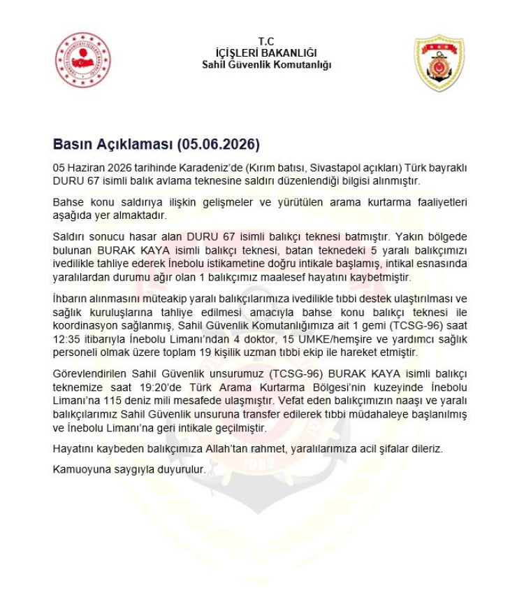 Karadeniz’de Türk Bayraklı Tekne Saldırısı: 5 Can Kaybı ve Kurtarma Muharebesi, Sınırdaki Sessiz Gerginlikler Artıyor