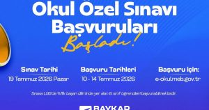 Baykar Fen Lisesi’ne Yükselen Yetenekler: 1%’lik Başarı Diliminden Özel Sınav Şansı