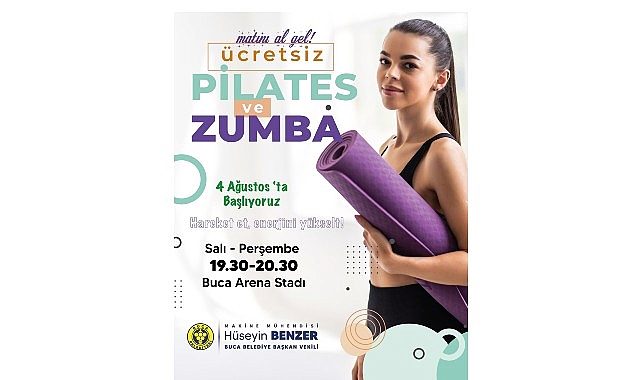 Harekete Geç, Sağlığı Yaşa: Ücretsiz Pilates ve Zumba Buca Arena’da Başlıyor