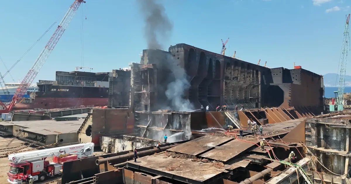 İzmir’de Gemi Söküm Tesislerinde Büyük Yangın Alarmı: Yakıt Tankeri Krizini Kaydettiğimiz Anlar ve Kahraman Müdahale