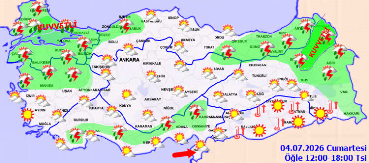 Meteoroloji Uyarısı: Kuvvetli Yağışlar ve Sıcaklık Dalgalanmaları Türkiye Genelinde Önümüzdeki Günlerde Etkili Olacak