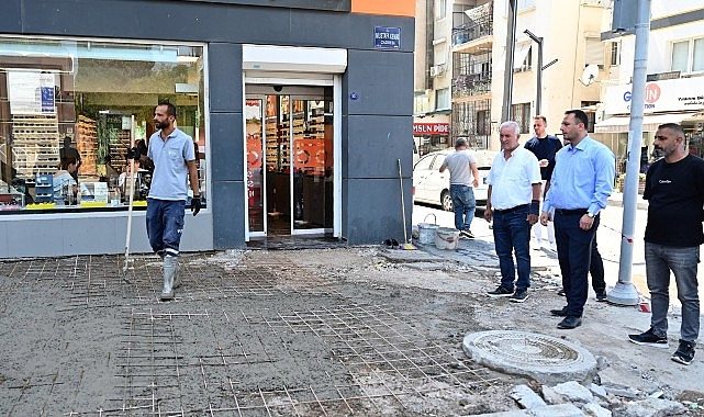 Mustafa Kemal Caddesi Yenilendi: Bornova’da Yaya Aksında Devrim Niteliğinde Kaldırım Atılımı Başladı