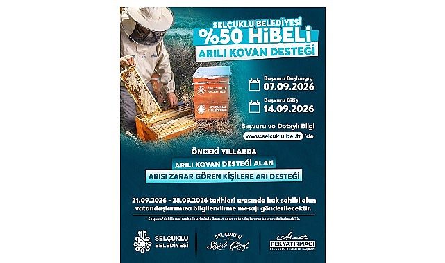 Güçlü Çiftçiler İçin Arıcılıkta Yüzde 50 Hibeli Destek Başvuruları Başladı: Selçuklu’nun Kırsalda Bereketli Geleceği İçin Yeni Adımlar