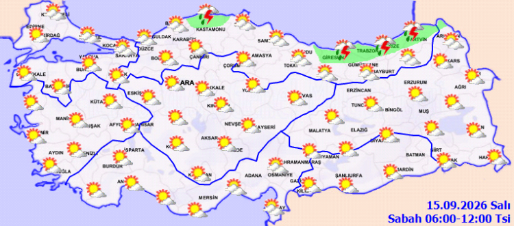 Sarsıntılı Coğrafyada Bugün Hava Sonuçları: Yağışlar ve Sıcaklık Dalgalarıyla Karşınızda Türkiye