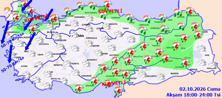 Beklenen Yağış ve Kuvvetli Rüzgar Uyarısı: Türkiye’nin Hava Durumu Bugün Nasıl Olacak?